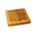 Gingerbread board Pattern No. 1 wooden size 14 * 13 * 2cm. Mold for molding gingerbread