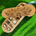 Wooden pillbox with 14 compartments, organizer for pills and vitamins, Sunflower Wooden pillbox with 14 compartments, organizer for pills and vitamins, Sunflower