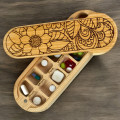 Wooden Weekly Pill Organizer – 14 Compartments for Pills & Vitamins, Chamomile Wooden Weekly Pill Organizer – 14 Compartments for Pills & Vitamins, Chamomile