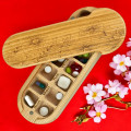 Double wooden tablet holder, Lotus, organizer for tablets and vitamins Double wooden tablet holder, Lotus, organizer for tablets and vitamins