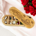 Double wooden tablet holder, Astra, organizer for tablets and vitamins Double wooden tablet holder, Astra, organizer for tablets and vitamins