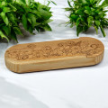 Wooden double pill box, cornflower, organizer for pills and vitamins Wooden double pill box, cornflower, organizer for pills and vitamins