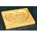  Gingerbread board Ornamented heart 20 * 17 * 2cm to form a printed gingerbread.