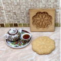 Gingerbread board Pattern No. 3 Wooden chrysanthemum size 14 * 13 * 2cm. Mold for molding gingerbread