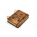 Pocket notebook A7 "Game of Thrones" Dark of plywood on the rings, 60 sheets