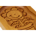  Gingerbread board Dancing flower 14 * 10 * 2cm to form a printed gingerbread.