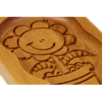 Gingerbread board Dancing flower 14 * 10 * 2cm to form a printed gingerbread.