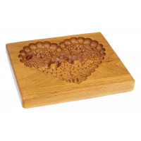 Gingerbread board 17 * 15 * 2cm in love for the formation of a printed gingerbread.