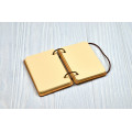 Pocket notebook A7 "Clever Thoughts" Light of plywood on the rings, 60 sheets