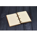 Купить Notepad A6  " PINEAPPLE DIARY" made of natural wood on rings. Notebook. Album for drawing. A diary. Sketchbook  по лучшей цене