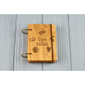 Pocket notebook made of wood A7 on rings "Game of thrones"