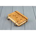 Pocket notebook made of wood A7 on rings "Breaking Bad"