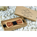 Tie butterfly veneered Axes in a gift box on the neck for men’s shirts
