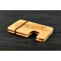 Cardholder for bank cards "Feather"made of natural  wood