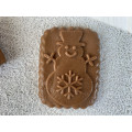 Gingerbread board Snowman wooden size 13*10*2 cm