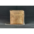 Leather Bag Wooden Bag Imitation Reptile Skin Handmade Simple Bag
