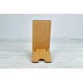 Stand for phone "Love is never wrong  " from a natural wood