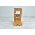 Stand for phone "Man in hat " from a natural wood