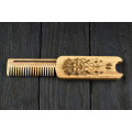 Comb  "Chieftain" of natural wood with magnets