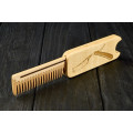 Comb  "Razor" of natural wood with magnets