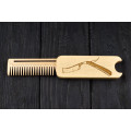 Comb  "Razor" of natural wood with magnets