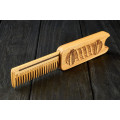 Comb  "Barber" of natural wood with magnets