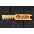 Comb  "Barber" of natural wood with magnets