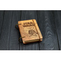 Pocket notebook A7 "Star Wars" Dark of plywood on the rings, 60 sheets