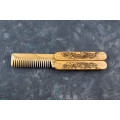 Wooden folding comb "Amazon" for a beard and hair