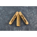 Wooden folding comb "Viking" for a beard and hair