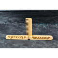 Wooden folding comb "Barber" for a beard and hair