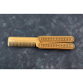 Wooden folding comb "Meander" for a beard and hair