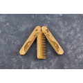 Wooden folding comb "Astronaut" for a beard and hair