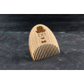Wooden beard comb "Man in a hat"
