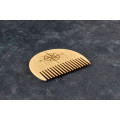 Wooden beard comb "Windrose"