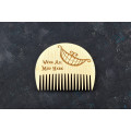 Wooden beard comb "Cheshire Cat"