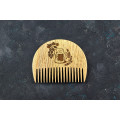 Wooden beard comb "Hop"