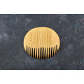 Wooden beard comb "Notes "