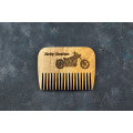 Wooden beard comb "Motorcycle "