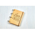 Купить Notepad A6  "Love is never wrong " made of natural wood on rings. Notebook. Album for drawing. A diary. Sketchbook  по лучшей цене