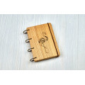 Купить Notepad A6  "Flamingo" made of natural wood on rings. Notebook. Album for drawing. A diary. Sketchbook  по лучшей цене