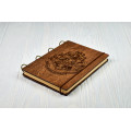 Notebook A5 "Coat of arms of Harry Potter " Dark of plywood on the rings, 60 sheets