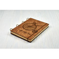Notebook A5 "Vintage Bicycle " Dark of plywood on the rings, 60 sheets