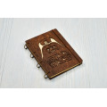 Notebook A5 "STAR WARS on the slot " Dark of plywood on the rings, 60 sheets