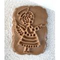 Gingerbread board Angel Girl wooden size 11*16*2cm. Mold for molding gingerbread
