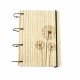 Notebooks made of natural wood